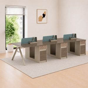 Cụm bàn làm việc nhập khẩu 6 người LV-Z66-3612
