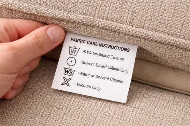 Tag thông số vệ sinh của sofa