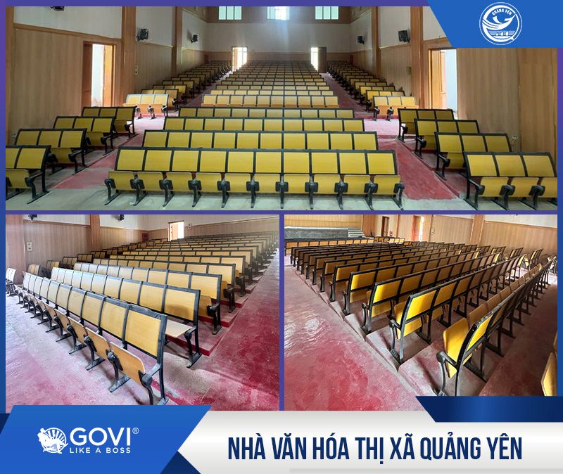 Không gian hội trường Nhà Văn Hóa TX. Quảng Yên