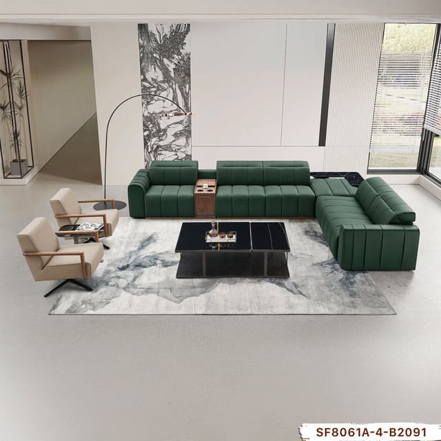 Bộ sofa da bò 100% bọc da thật