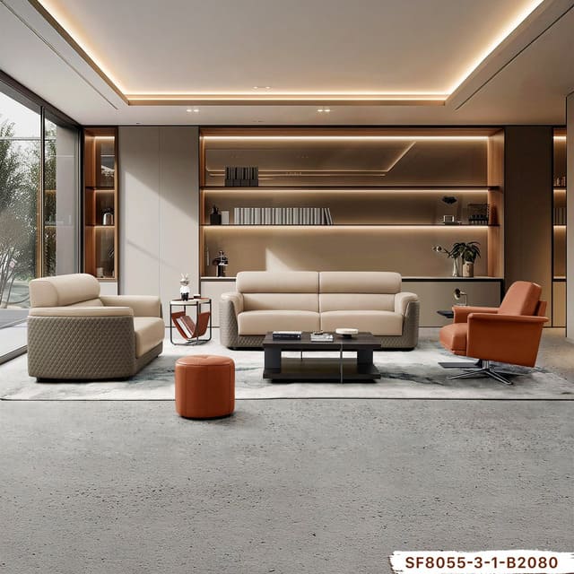 Bộ sofa da tiếp khách