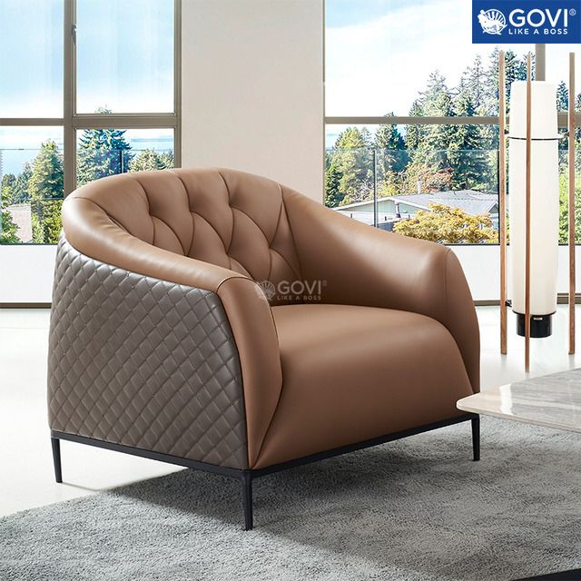 Ghế sofa đơn bằng da