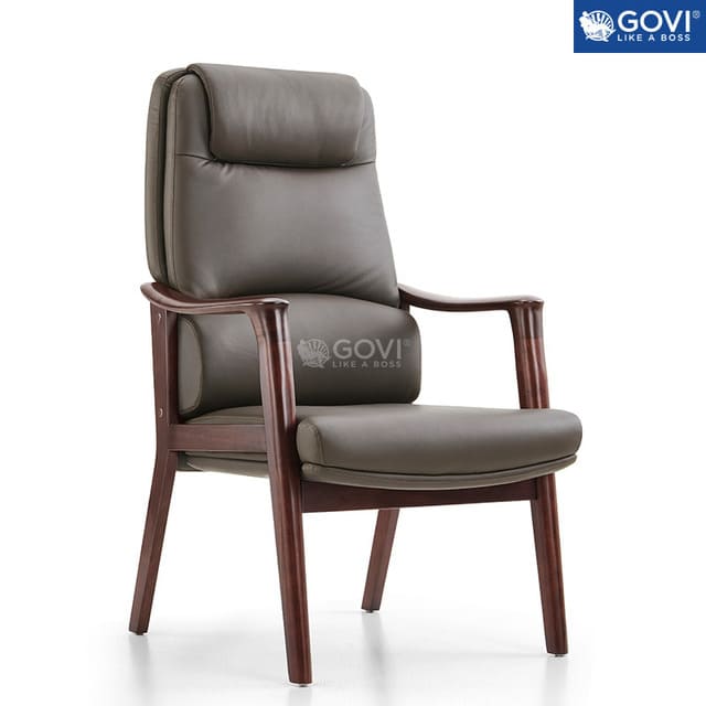 Mẫu ghế giám đốc chân tĩnh chân bằng gỗ