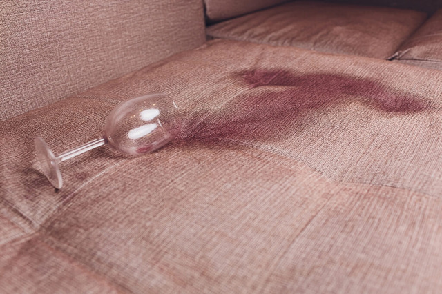 Vết rượu vang trên ghế sofa
