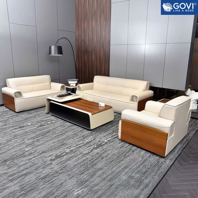 Sofa văn phòng bằng da