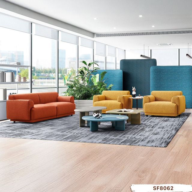 Sofa văn phòng tiếp khách bằng vải