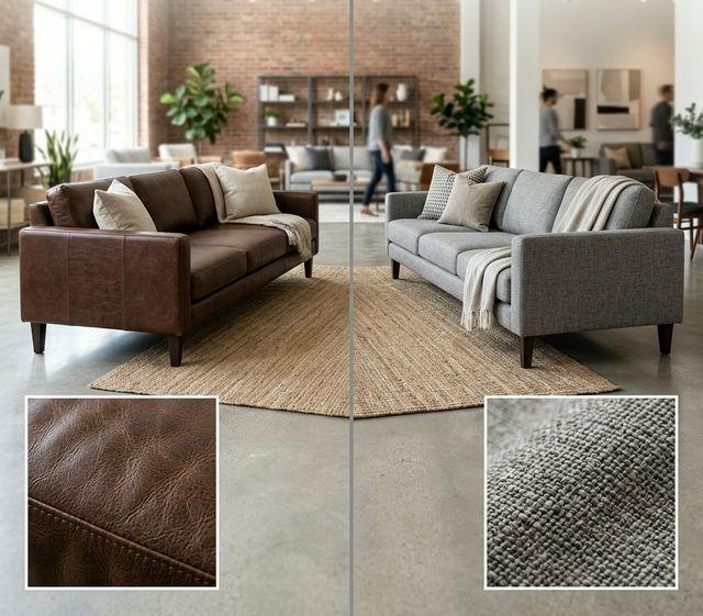 So sánh sofa da và sofa vải